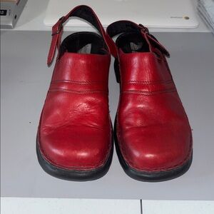 Josef Seibel Red Leather Flats